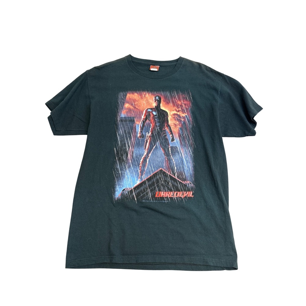 Marvel Daredevil Movie Promo T-Shirt 2003 Ben Affleck Black Mens Large L